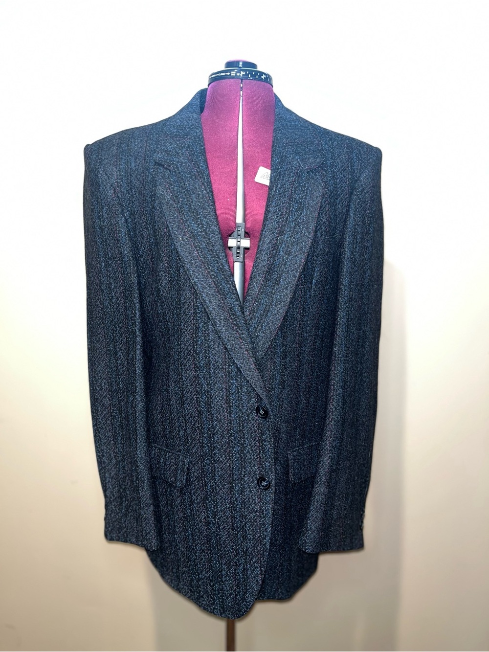 Vintage Herringbone Tweed 100% Pure Virgin Wool Blazer/Sport Coat